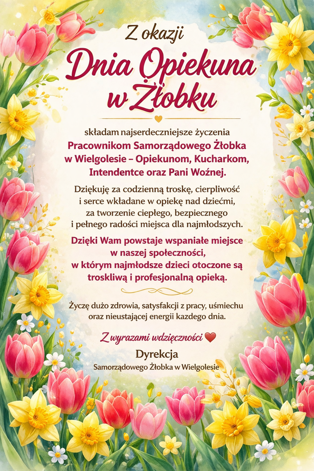 ZYCZENIA DZIEŃ OPIEKUNA