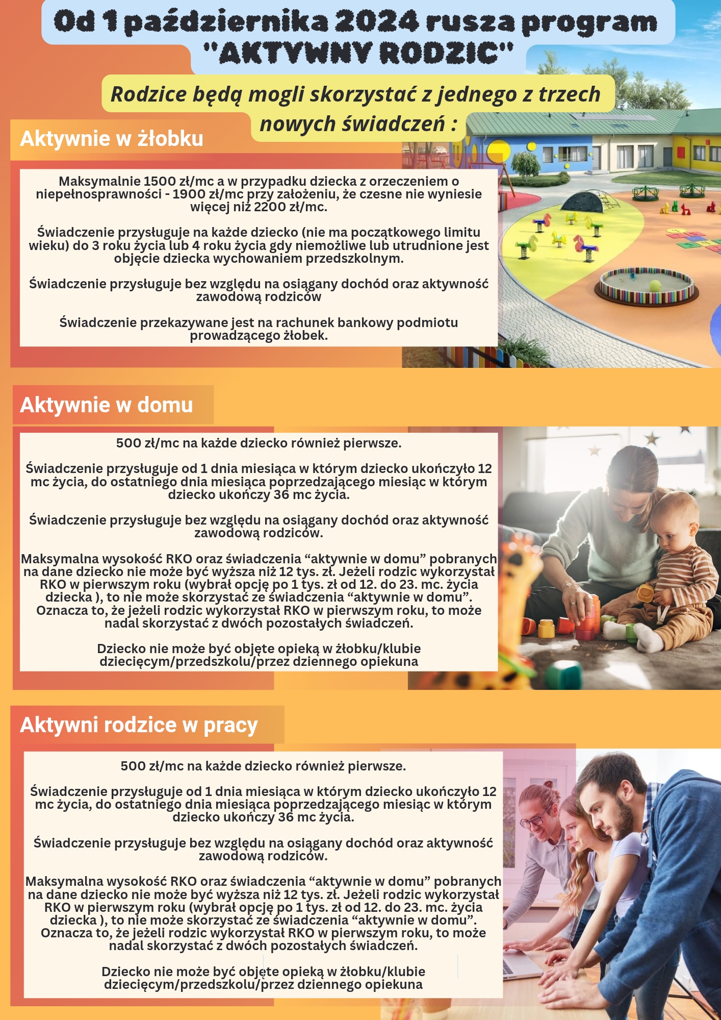 aktywny rodzic plakat